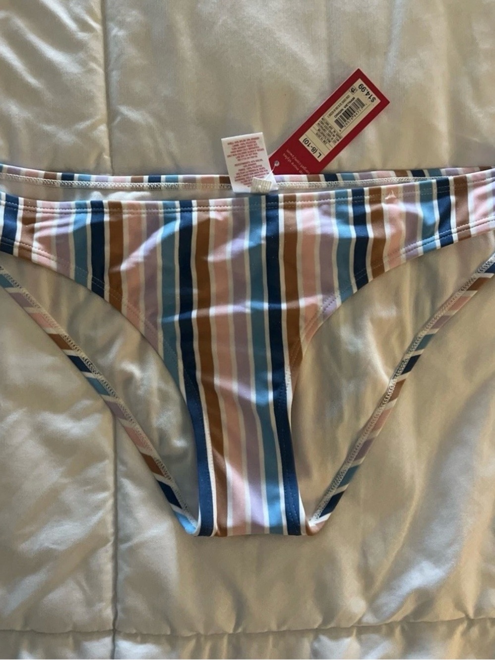 Xhilaration Colorblock Cheeky Bikini Bottoms in Pink and Blue